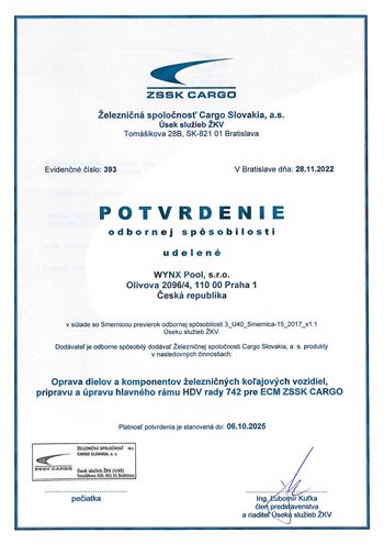 Supplier certification